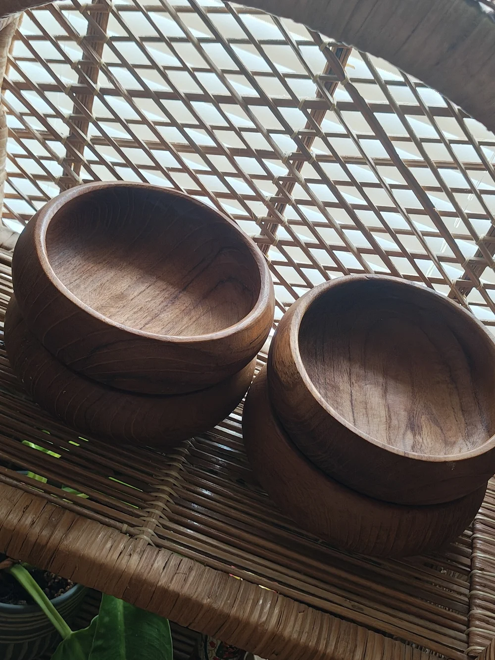 Goodwood Teak Salad Bowls-Set Of 4